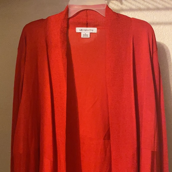 Liz Claiborne Lightweight Open-Front Cardigan Sweater - Picture 2 of 6